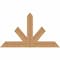 Ekena Millwork Saratoga Timber Gable Bracket, Western Red Cedar, 36"W x 21"H x 3 1/2"D x 3 1/2"F, 14/12 Pitch GBW036X21X0404SAR00SWR - alternate 1